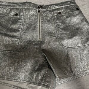Carmar Silver Metallic Women Shorts